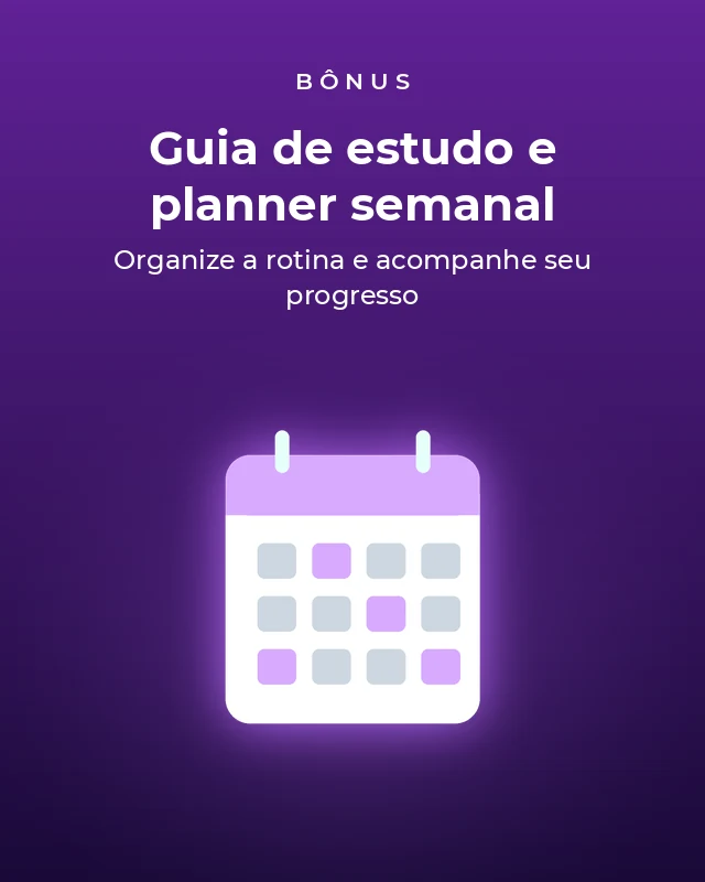 Bônus · Guia de estudo e planner semanal